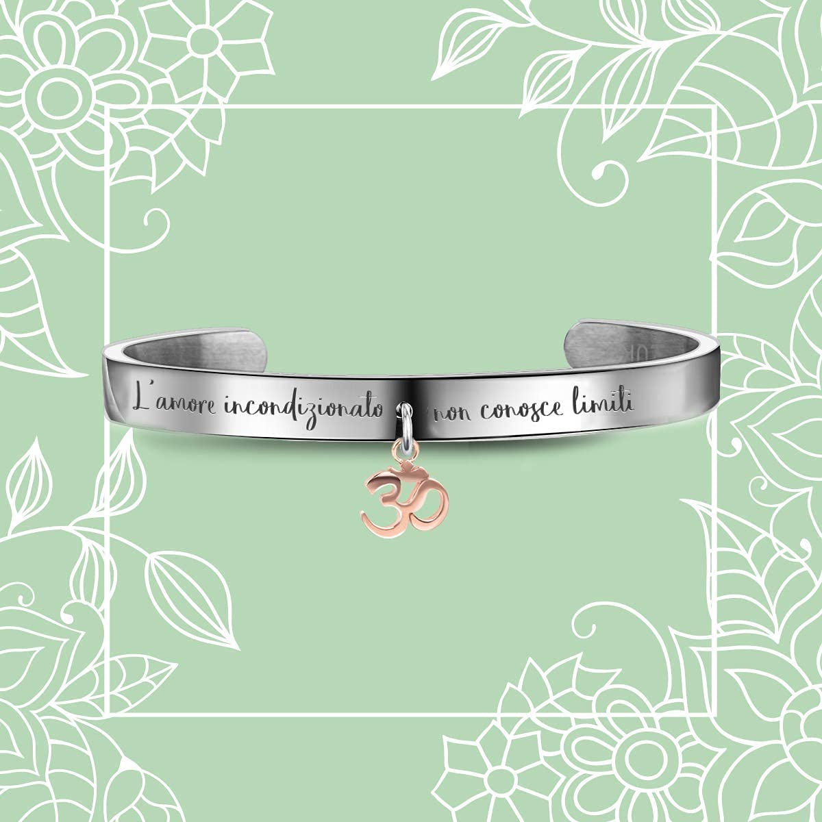 Aloha Bracciali in acciaio per donna con frasi su amicizia, amore e sogni