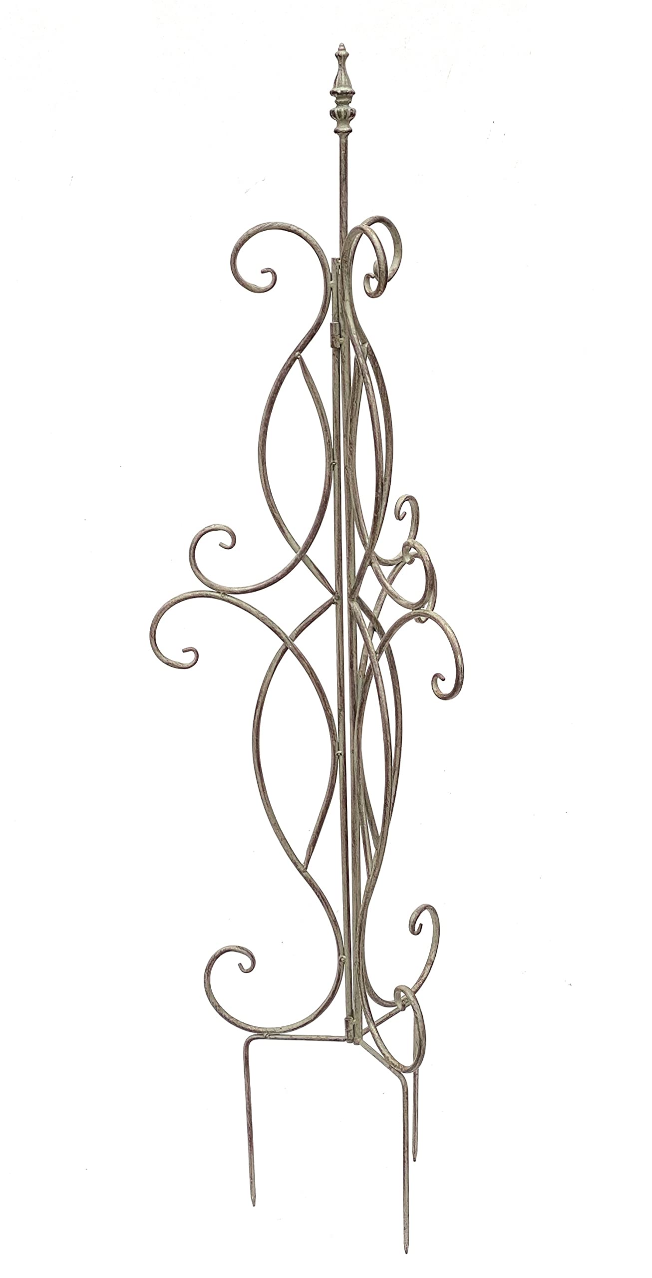 DanDiBo Rankhilfe Metall Rankgitter 125 cm 93998 Kletterhilfe Bodenstecker Blumenhalter Ranksäule