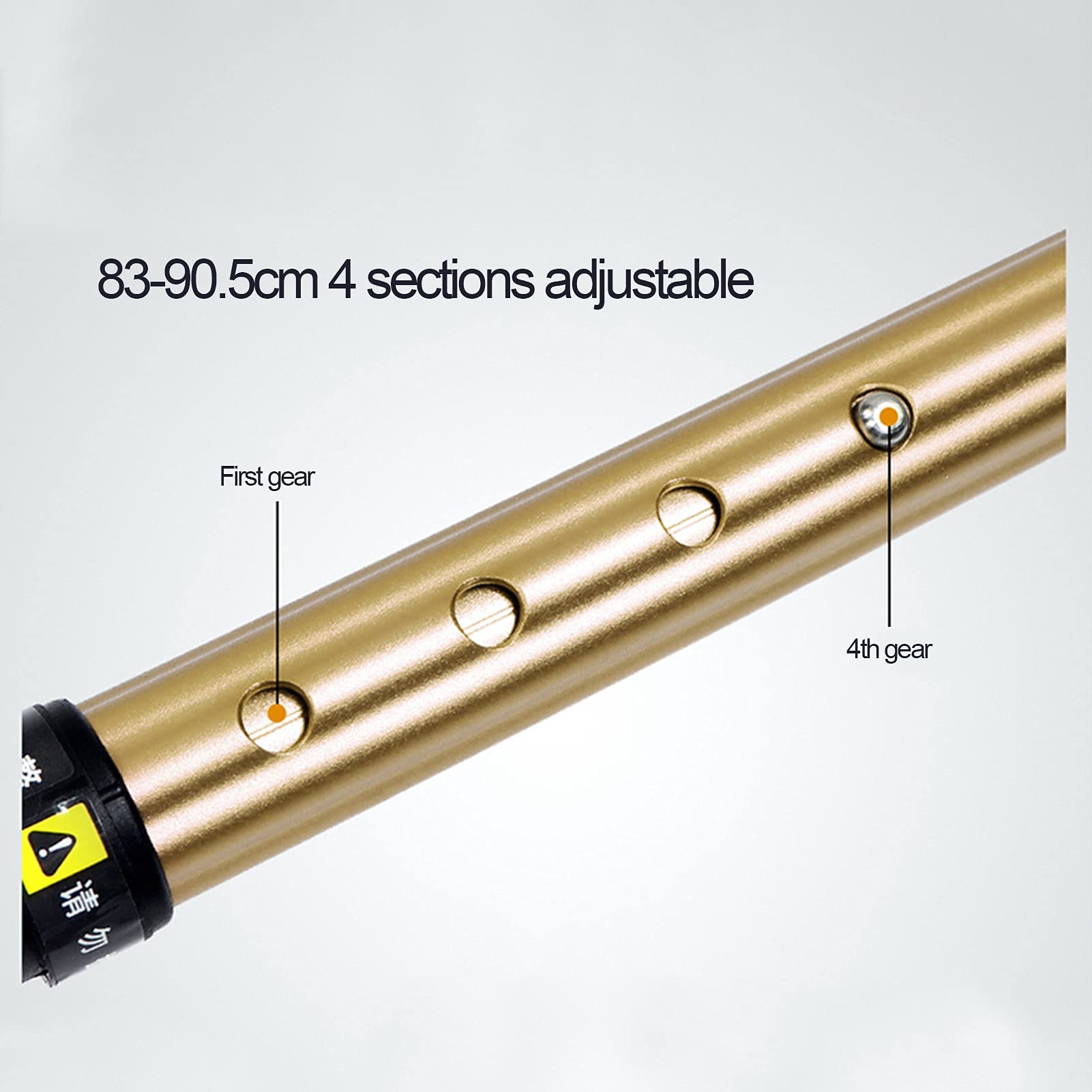 Peguera Plegable para Hombres y Mujeres, Caña de Aluminio Altura Ligera Ayuda Ajustable Ayuda de la Movilidad Ayuda de Movilidad Pastelles Plegables, Base Antideslizante (Color : Verde)