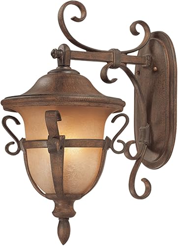 Kalco 9392WT Tudor - Soporte para aplique de pared (3 luces, tamaño mediano)