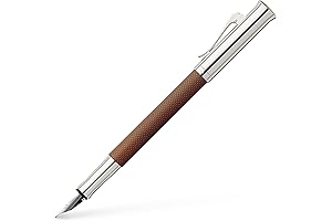 Writing Masterpiece: Graf von Faber-Castell Fountain Pen Guilloche - Cognac Medium-Fine Nib