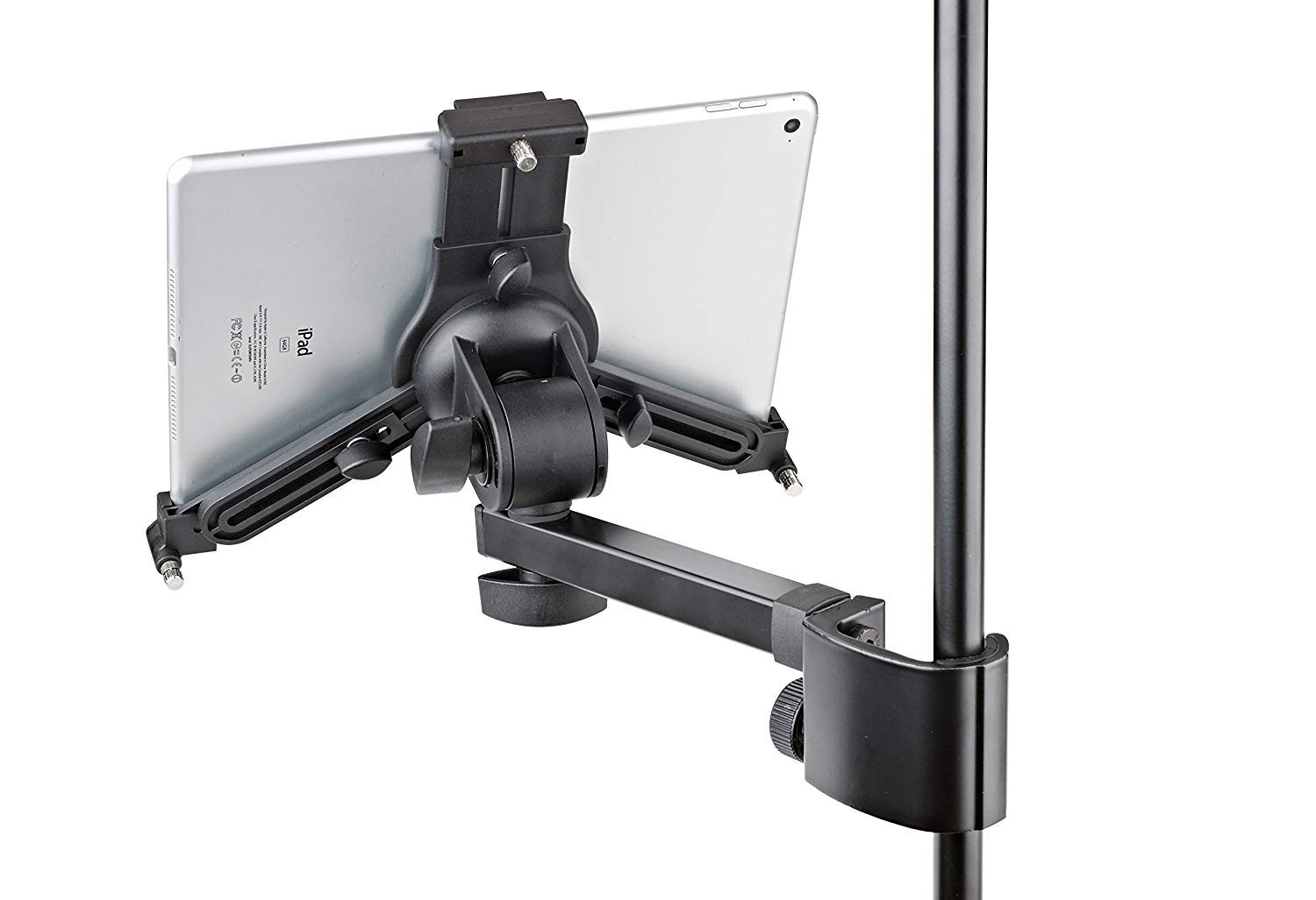 keepdrum MS106 Mikrofonständer mit Galgen + Tablet PC Halterung 19791 K M für Tablets mit einer Höhe von 220 bis 331 mm und einer Breite von 128 bis 232 mm