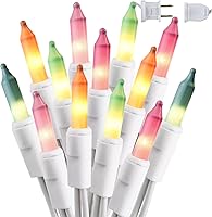 Vista 18 de BrizLabs Guirnalda de luces verdes para el día de San Patricio, 50 luces incandescentes de Navidad, juego de mini luces verdes conectables, cadena