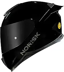 Capacete Norisk Razor Black Edition Com 2 Viseiras + Spoiler
