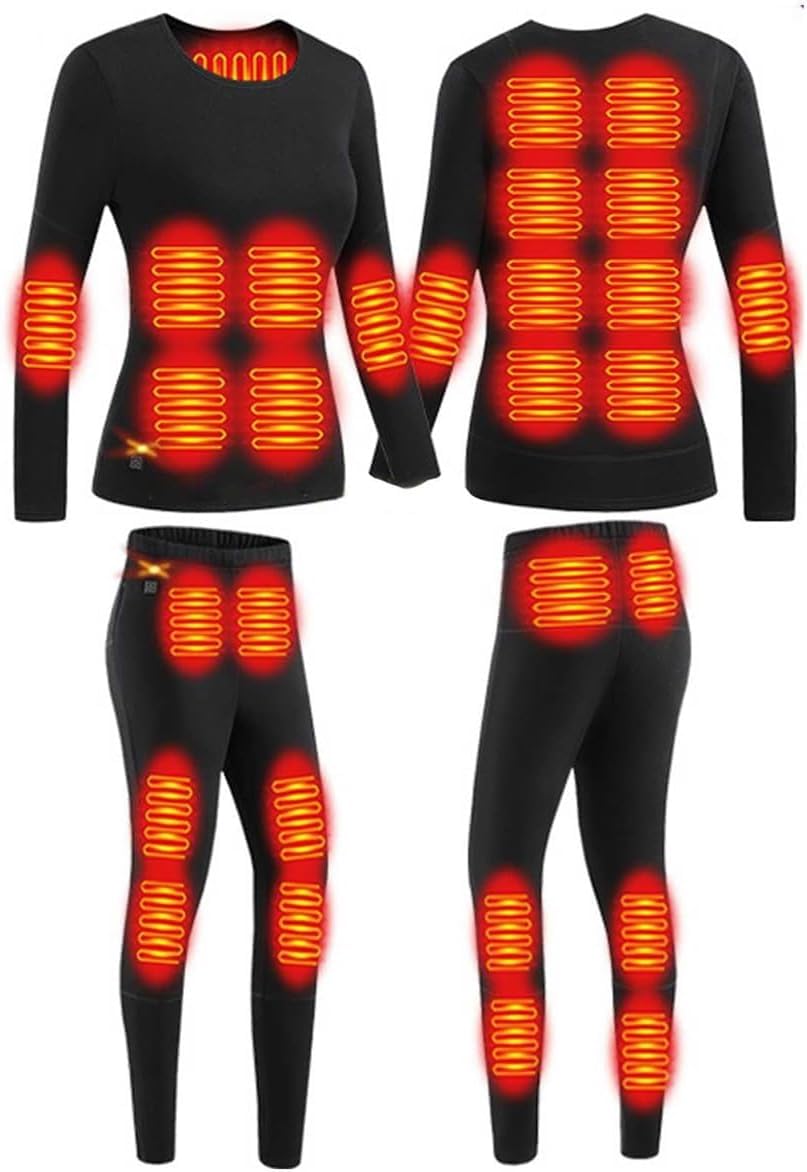 Damski Kombinezon Grzewczy Do Motocykla 28-strefowe Ogrzewanie 3-biegowa Temperatura Męska Inteligentna Bielizna Do Codziennej Pracy, Woman, 3XL