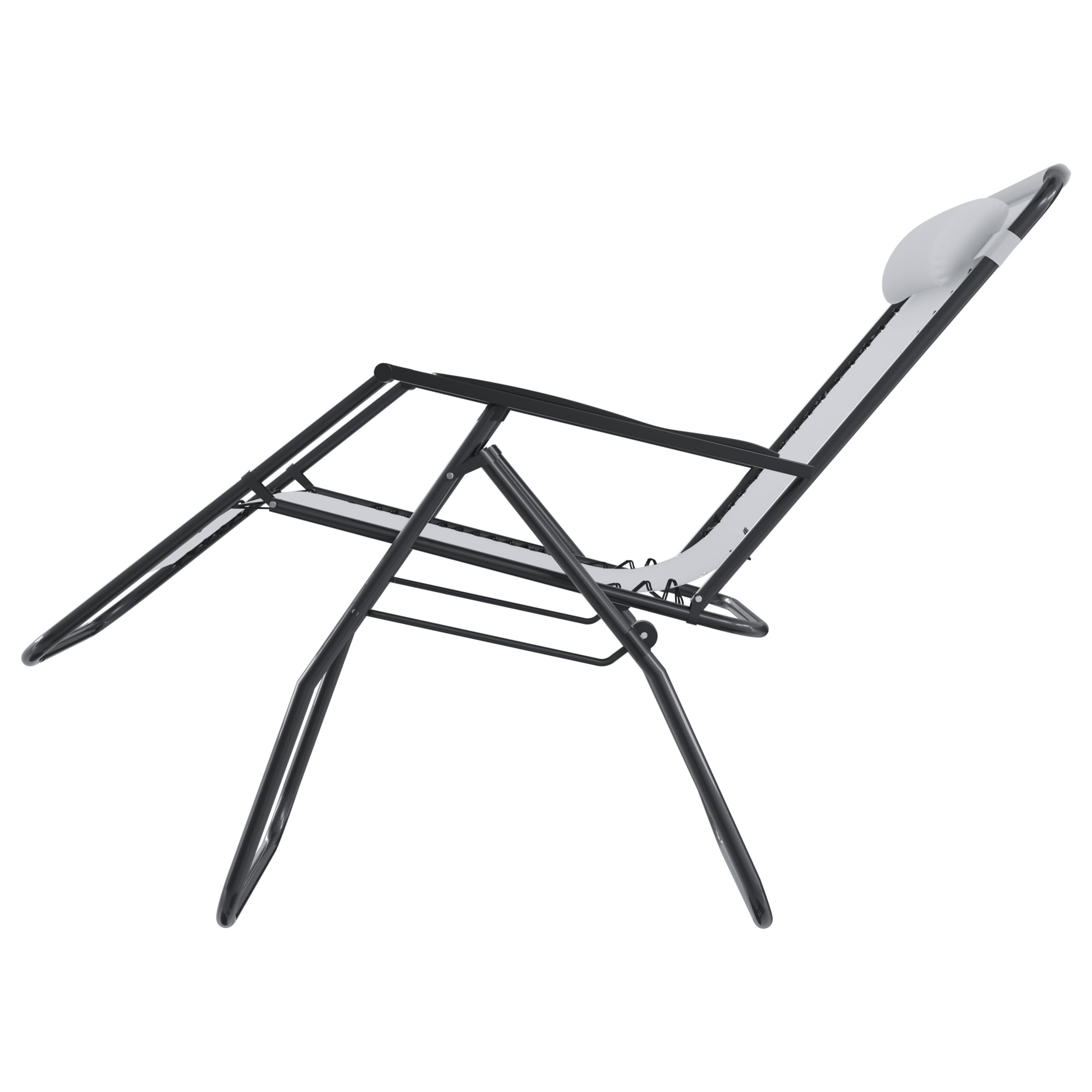 Arreditaly Sedia Sdraio A Gravità Zero Da Giardino Poggiatesta Regolabile Sedia Pieghevole Oscillante Ergonomica Traspirante Zero Gravity Da Esterno Piscina Mare Portata Massima 120 Kg (Bianco)