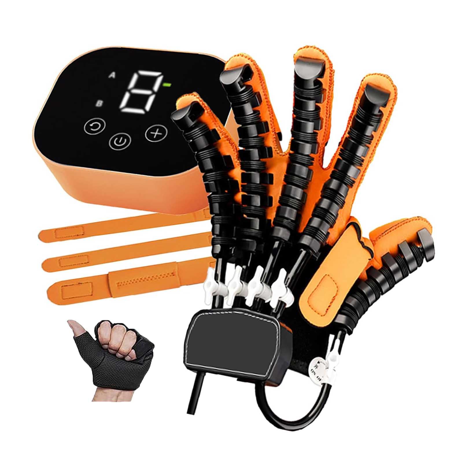 Guanti per Riabilitazione della Mano robotica per Ictus, Dispositivo di Allenamento delle Dita con Forza Regolabile per Il Recupero dell'emiplegia