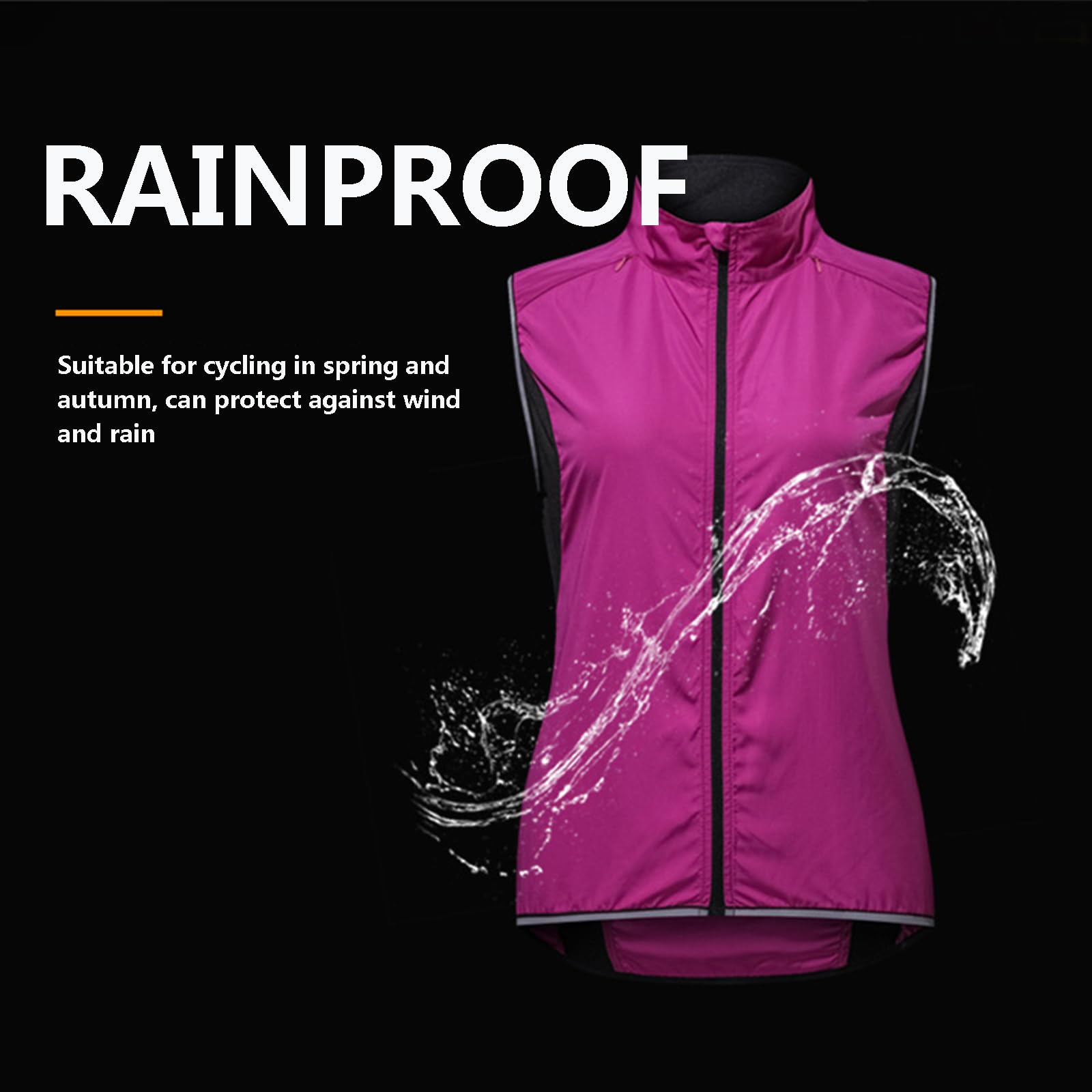 Chaleco de Ciclismo de Alta Visibilidad - Chaleco de Ciclismo Reflectante de Secado Rápido - Fabricado con Bolsillos,Pink-L