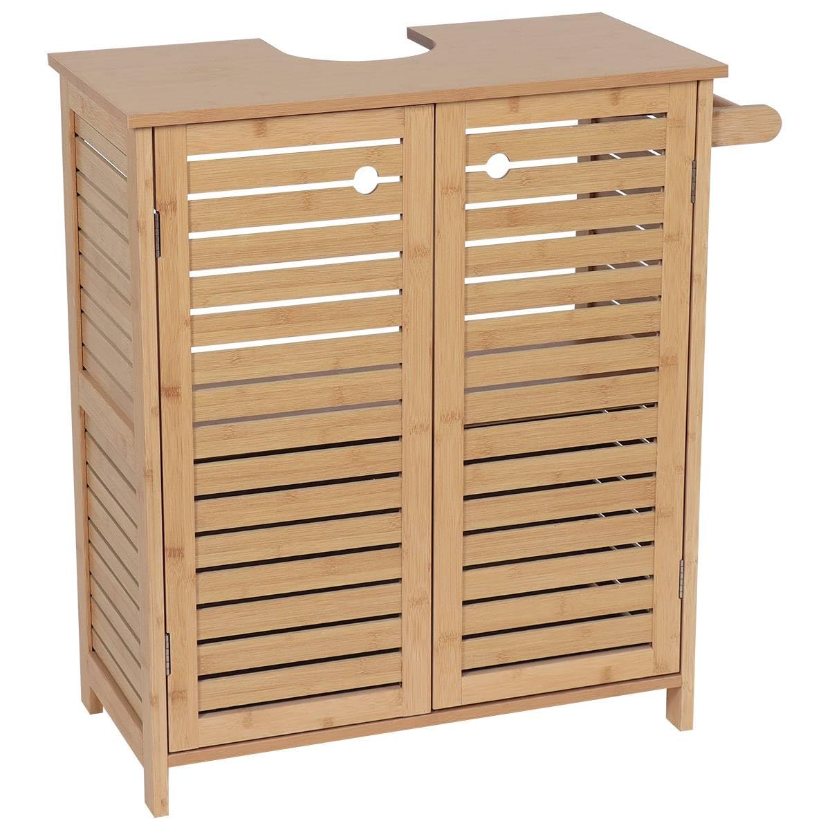 TENDANCE Szafka pod umywalkę 2-drzwiowa i 1 półka wewnętrzna wys. 70 cm - naturalna