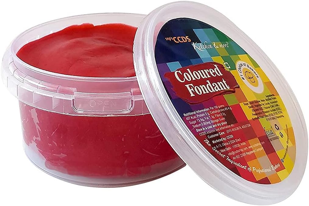 Ccds Fondant Super Red, 250 Gm