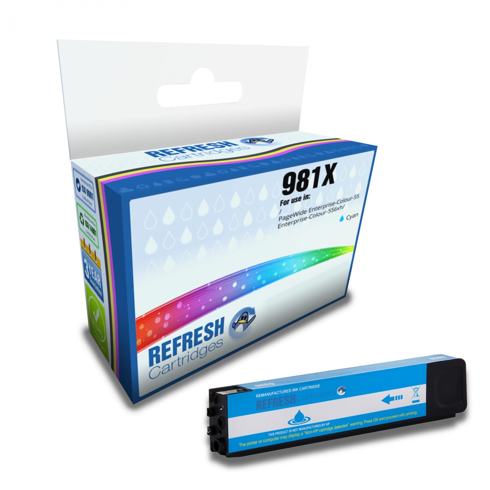 Refresh CartridgesRemanufactured Ink Cartridge Replacement for HP 981X (Cyan)