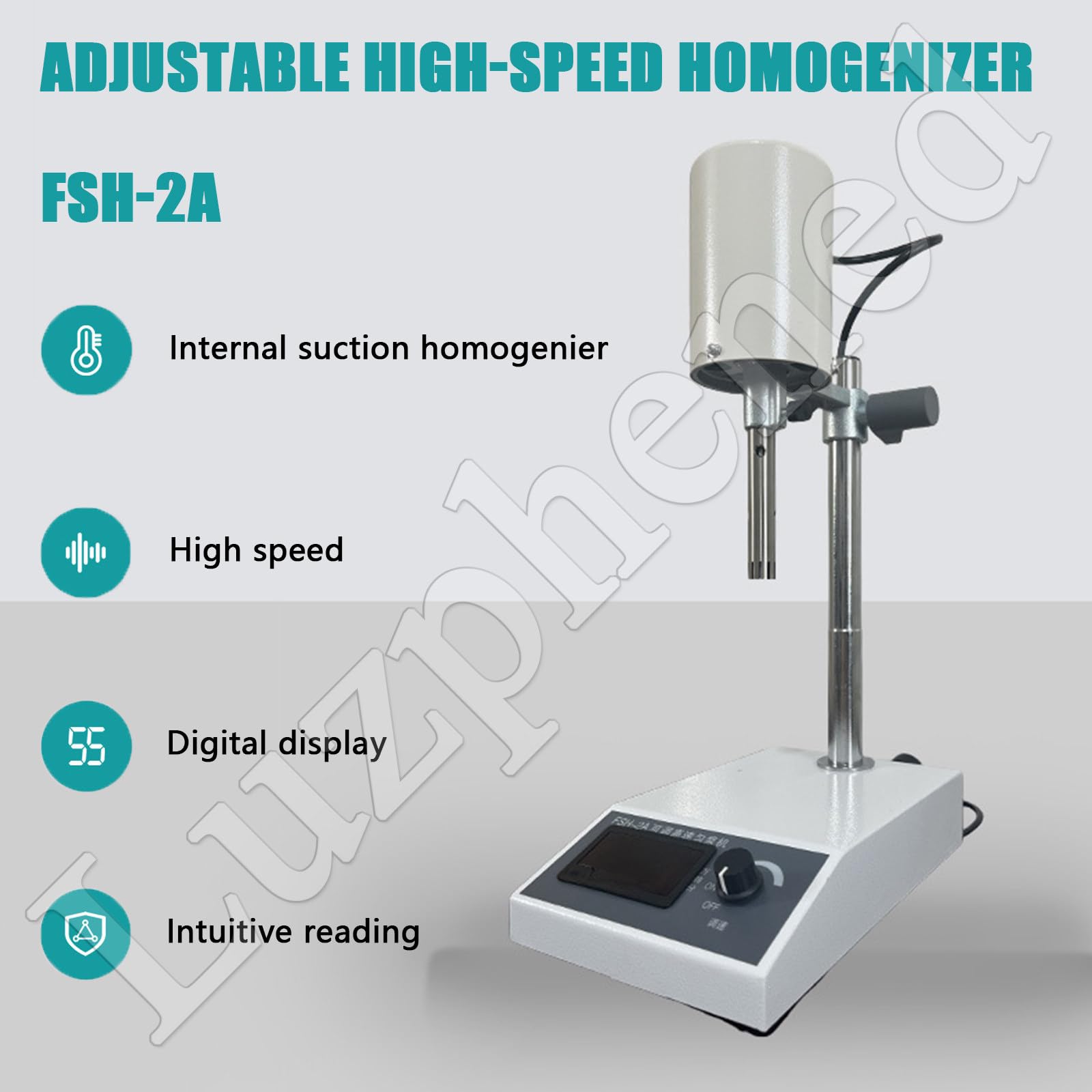 Mezclador homogeneizador de laboratorio, mezclador de dispersión emulsionante ajustable de alta velocidad para uso en laboratorio