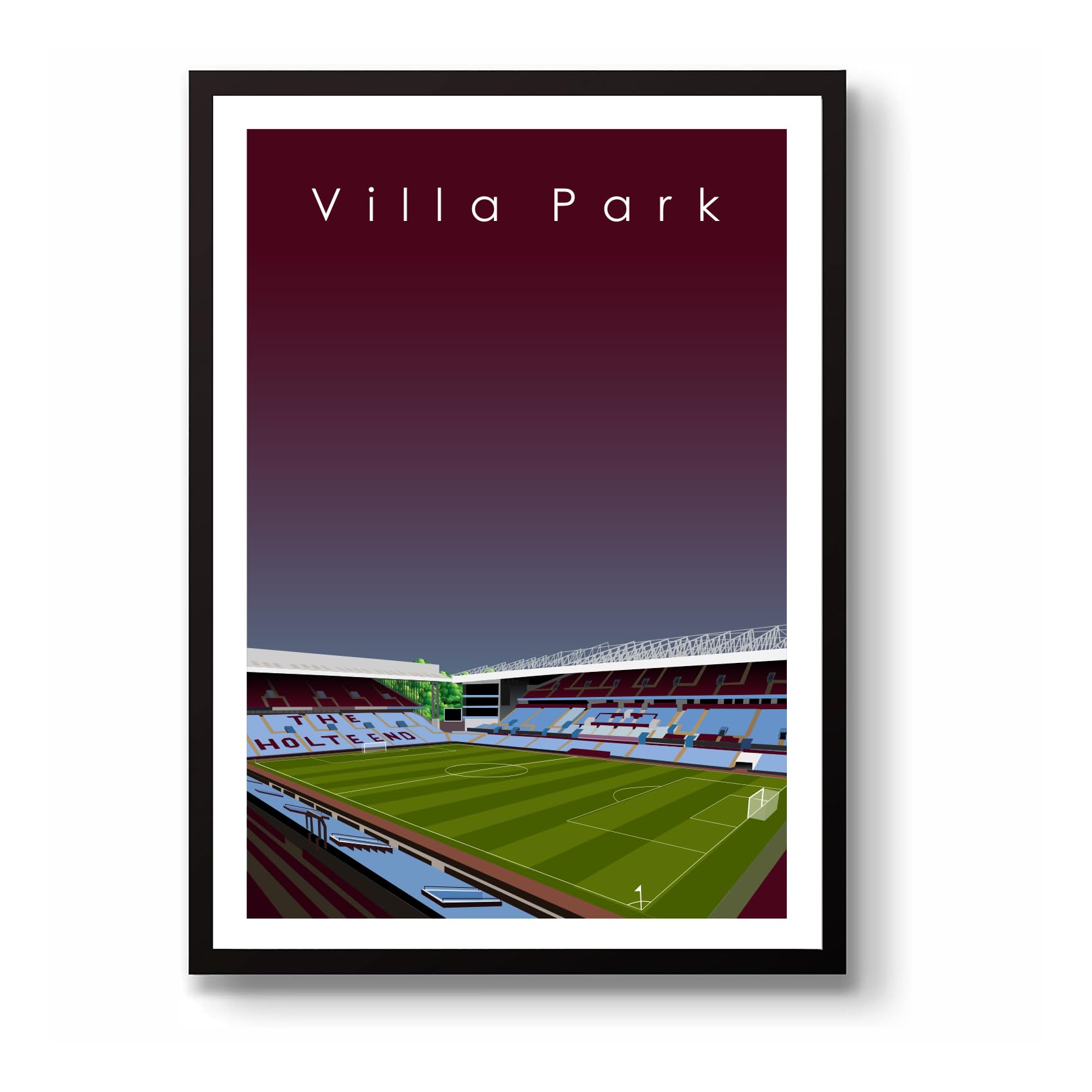 GroundDesigns ASTON VILLA Villa Park Stadium Wall Art