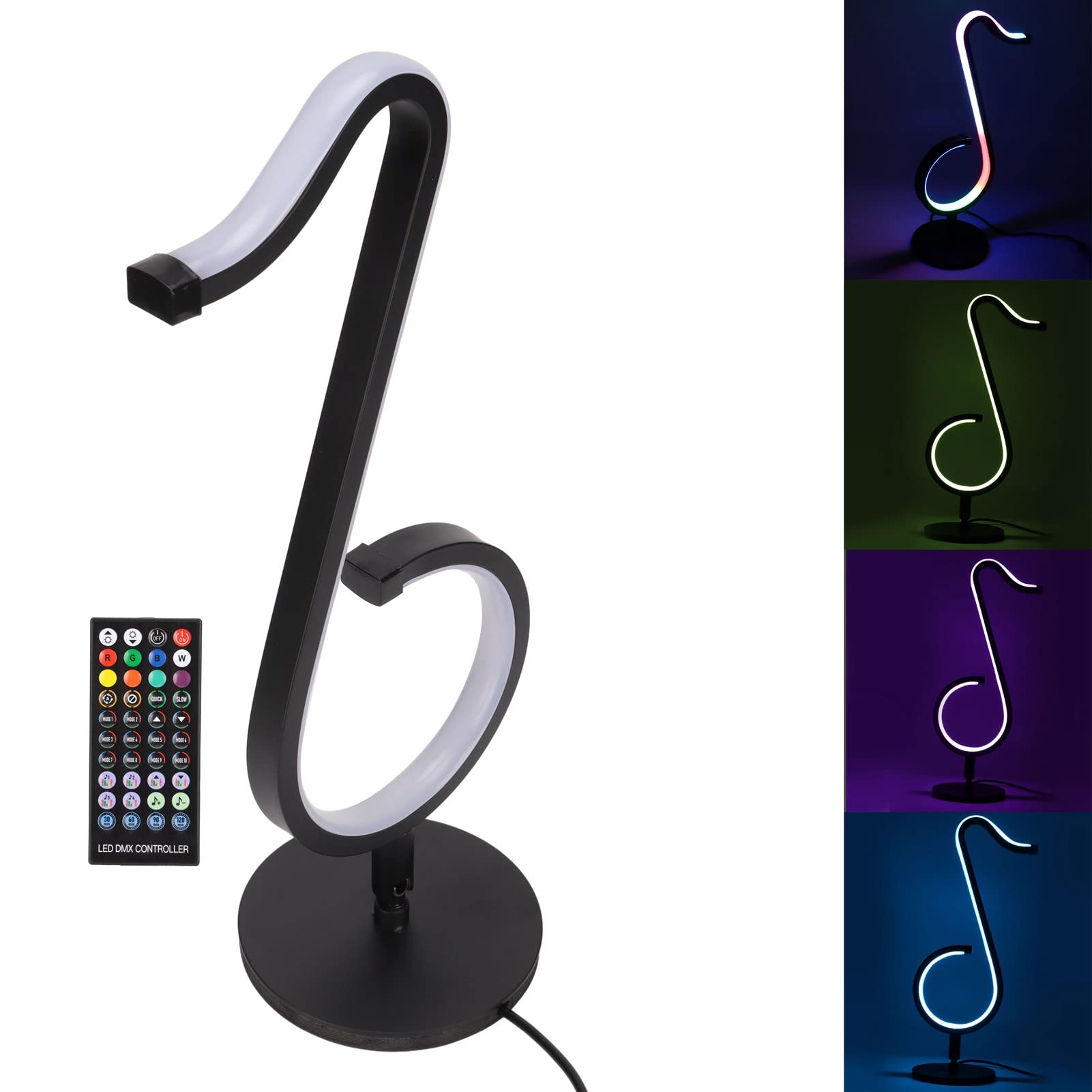Uwaga Lampa na biurko Lampa ścienna, podstawa obrotowa o 180 stopni, aplikacja mobilna Smart Control, kolorowa fajna lampa biurkowa do dekoracji ścian biurka Działa z Androidem 4.4 i OS X 11.0 i nowsz