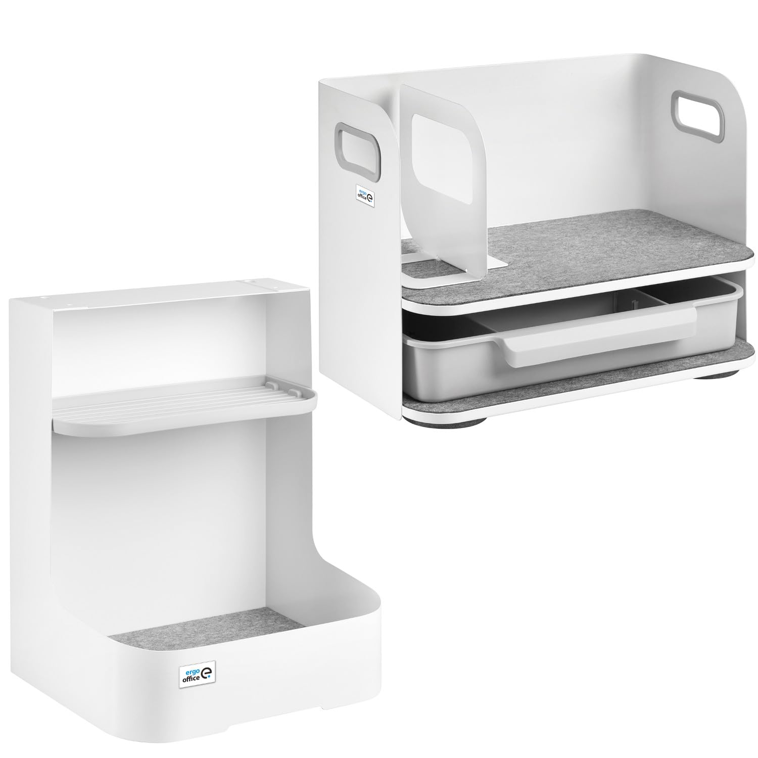 Organizer da scrivania con cassetto + organizer da tavolo salvaspazio per accessori, ideale per l'ufficio e la casa