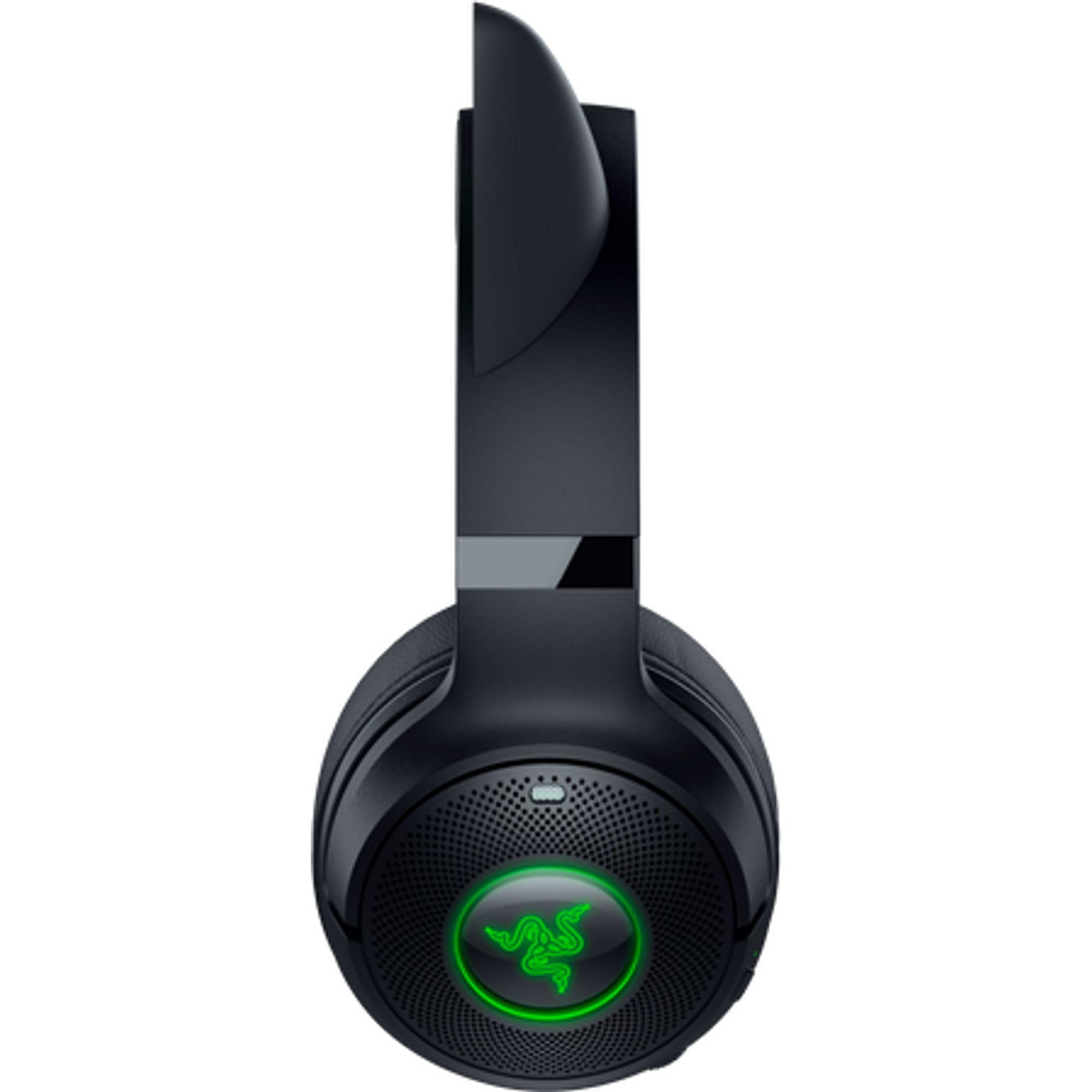 Razer Kraken Kitty V2 BT Wireless RGB Headset: Chroma RGB Kitty Ears & Earcups - Bluetooth 5.2-40 mm Drivers - Noise-Cancelling Mics - Lightweight - 40 Hr Battery w/Type C Charging -: Black