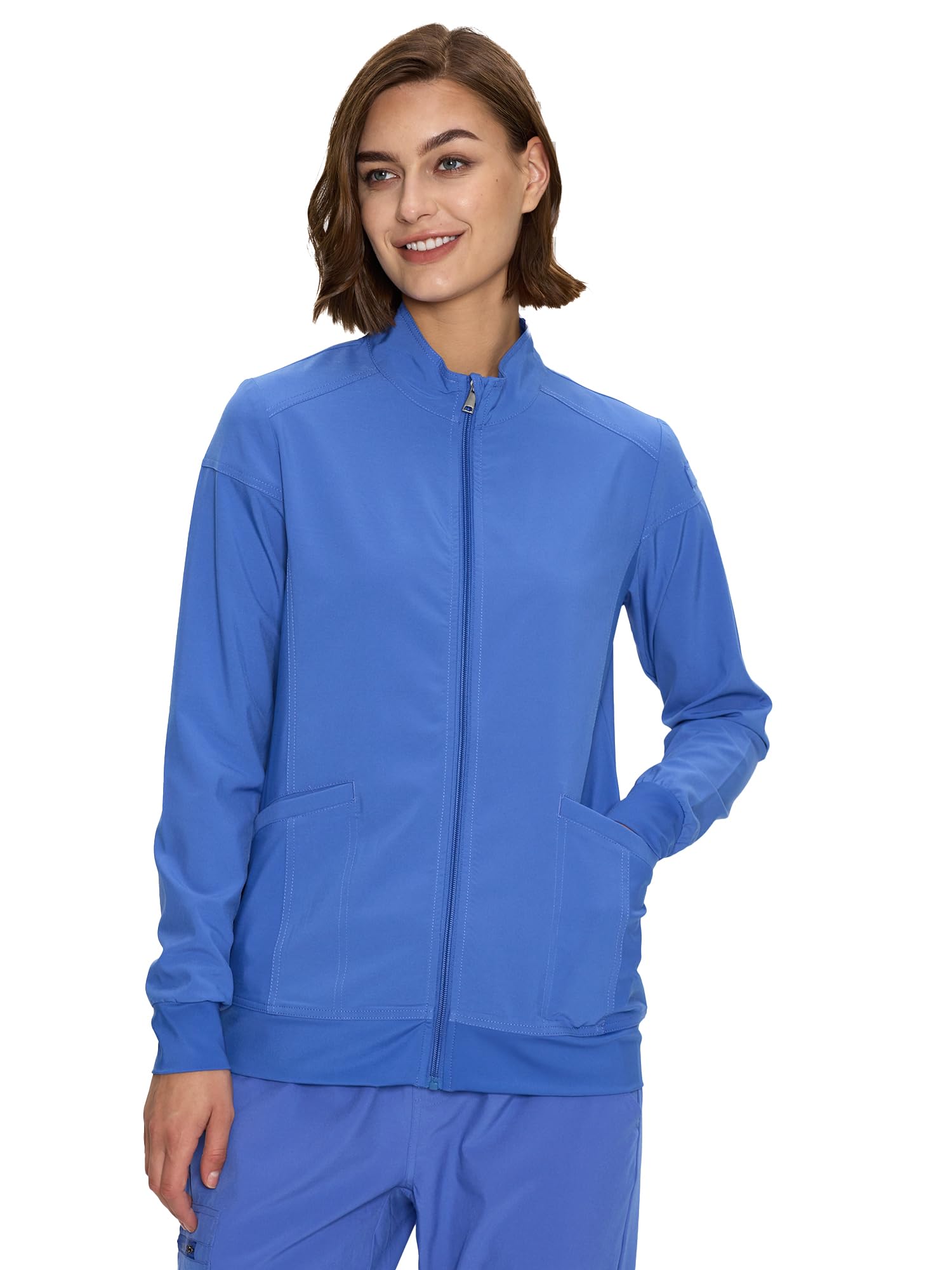 floralhue Scrub Jackets for Women, Zip Front Medical Jacket, Nurse Caots