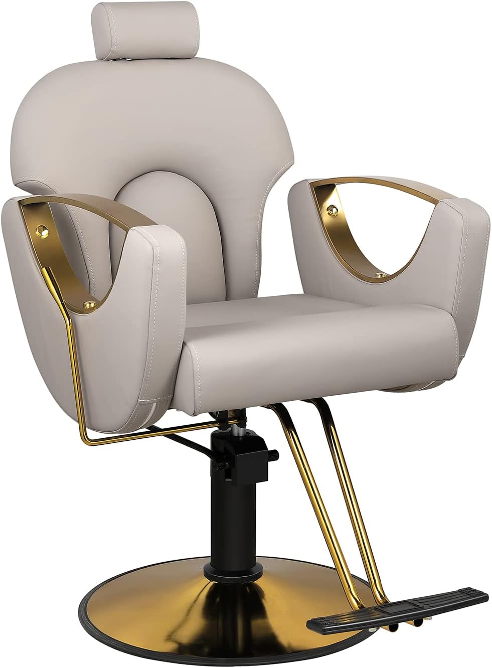 LUXMARS Barber Chair Salon Chair Hydraulic Reclining Barber