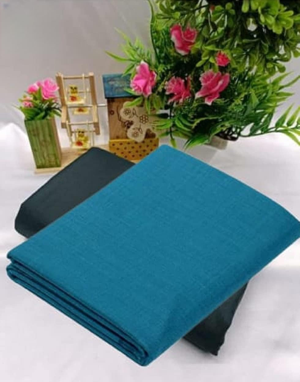 Pri & Su CottLinns Combo of Solid Shirt & Lycra Blend Trouser 900271 (green2 - Grey)-picture-13