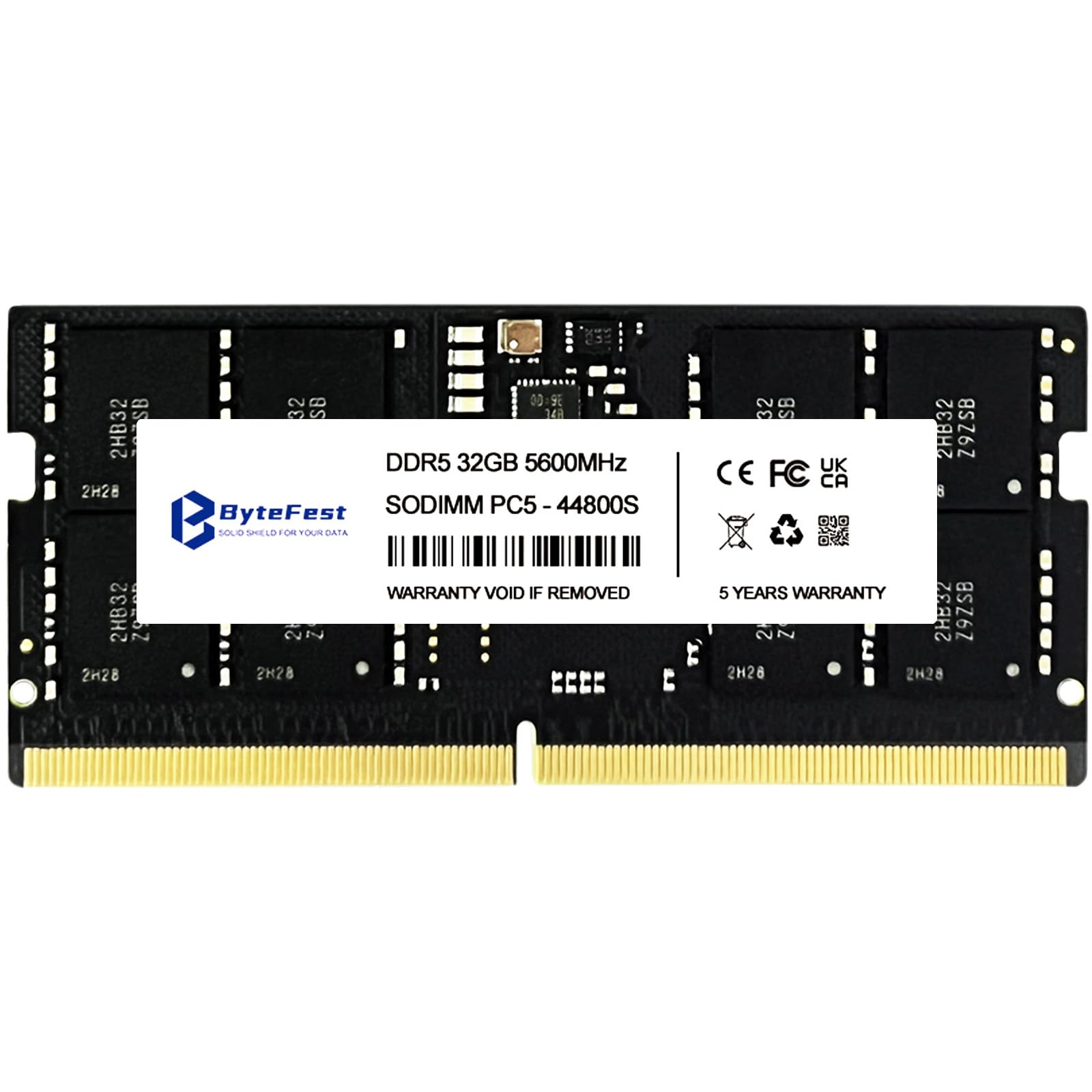 DDR5 RAM 32 GB 5600 MHz PC5-44800 CL46 1,1 V SODIMM 262-pinowe moduły pamięci RAM do laptopa/notebooków