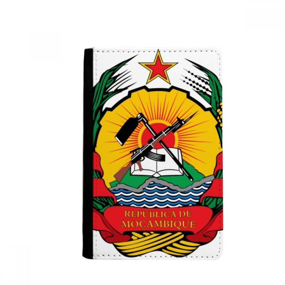 Mozambique Africa National Emblem Passport Holder Notecase Burse Wallet Cover Card Purse