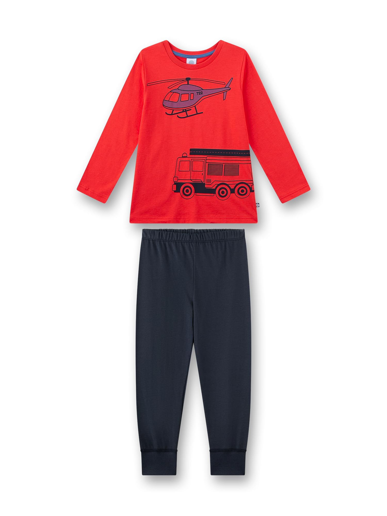 Sanetta 233730 Juego de Pijama, Rojo, 140 cm para Niños