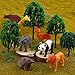 Animal Toy, 64 Pack Mini Wild Jungle Realistic Plastic Animals Figure Toys Set, for Kids Boy Girl Party Favors Pinata Goodie Bag Stuffers Easter Egg Fillers Birthday Classroom Rewards Cupcake Toppers