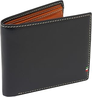 [ゴルベ] 財布 メンズ イタリアンレザー スマート 二つ折り (ダークネイビー)