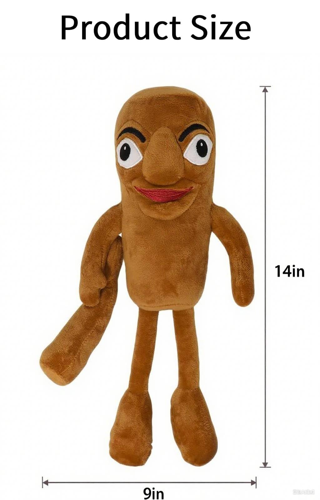 CREAJOY Italian Sahur Brainrot Plushies Toy, 14in Adorable Tung Tung Tung Sahur Plush Toys - Image 2