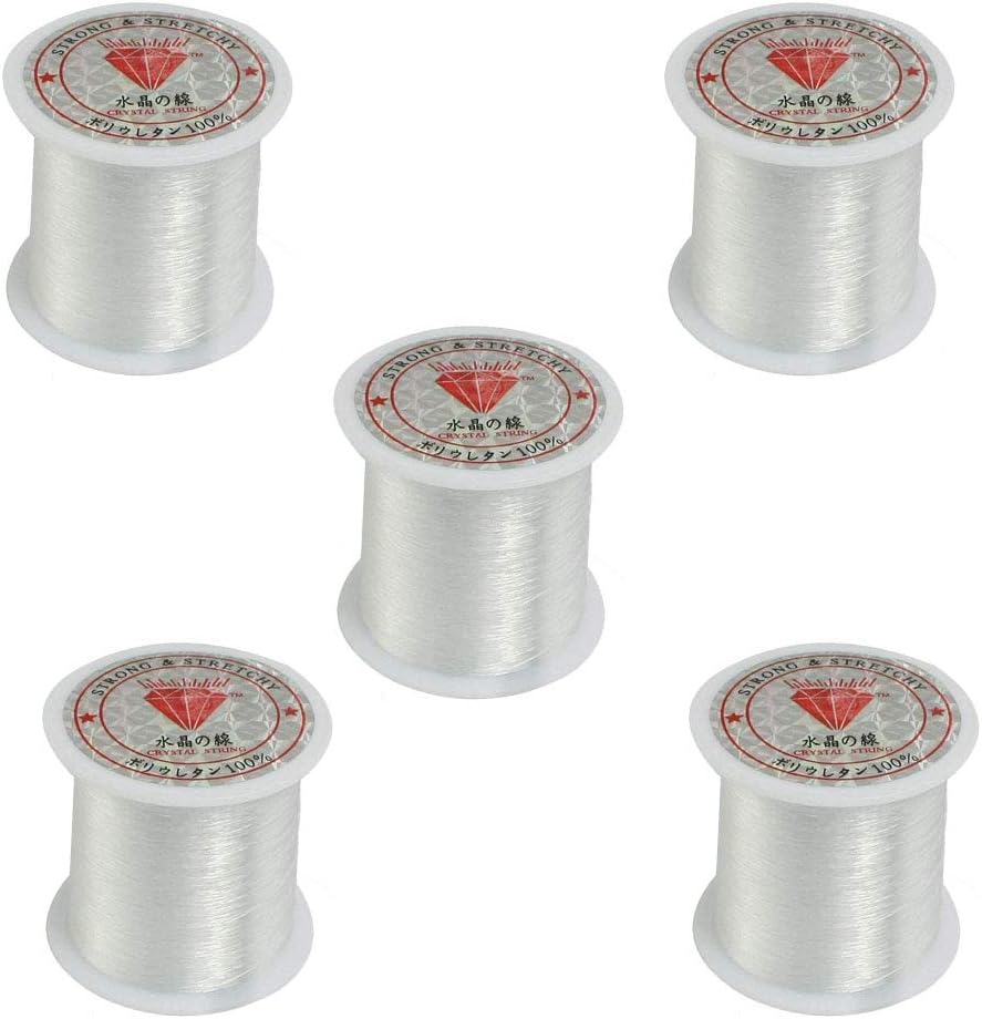 Clear Nylon Fishing Line,0.2mm Diameter 120 Meters Fishing Line Spool Beading String