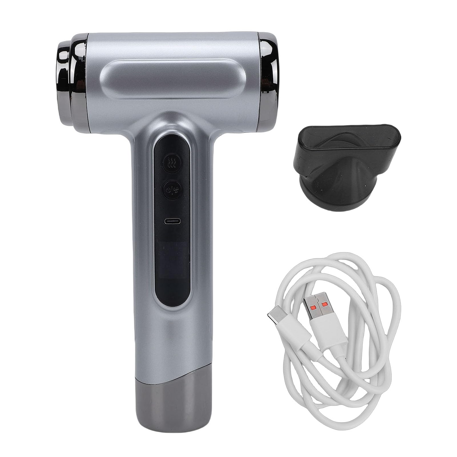Cuifati Secador de Pelo Inalámbrico, Secador de Pelo Recargable USB de 200 W 15600 MAh, de Portátil con Boquilla Concentradora para Viajes, Camping, Dormitorio