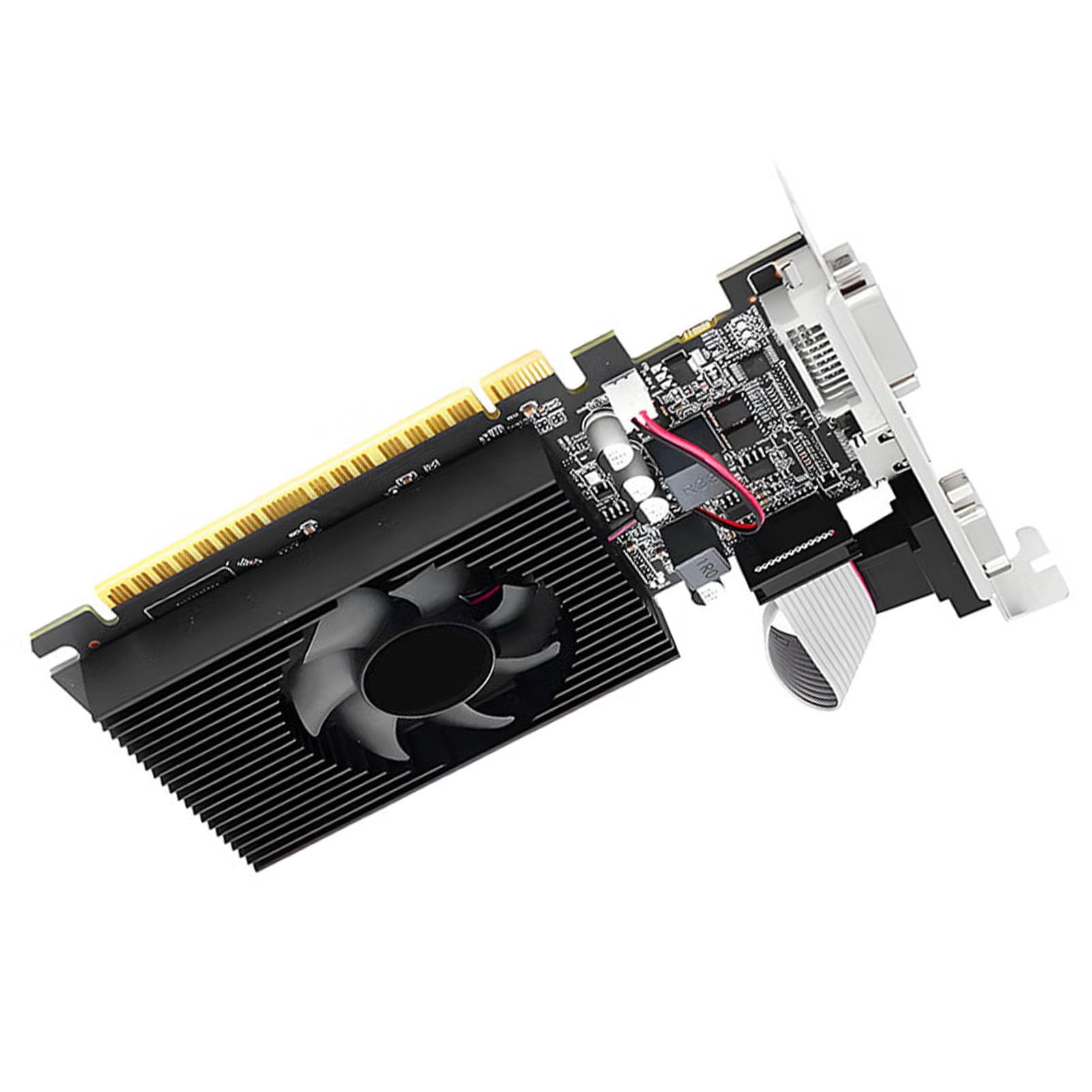 Generic Niskoprofilowa Karta Graficzna 4 GB DDR3 128-bitowa Karta Graficzna HD Interfejs Multimedialny dla Systemów 7, 8, 10 — Doskonała Pod Kątem Niskiego Zużycia Energii i Wysokiej Wydajności