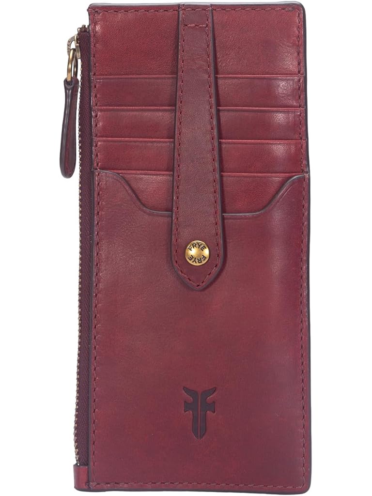 Red Frye Melissa Snap Card Wallet