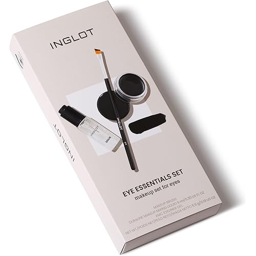 Inglot Eye Essentials Set | Duraline + AMC Eyeliner Gel 77 + Makeup Brush 31T |