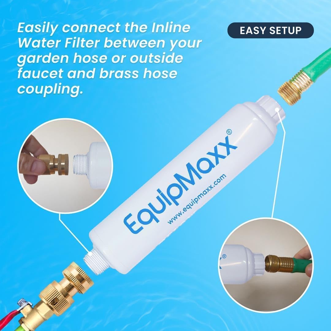 30 Foot (Long Reach) Solar Panel Cleaning Brush & Pole with Inline Water Filter System for Solar Panel and Window Cleaning Extendable Water Fed Pole Cleaning Kit