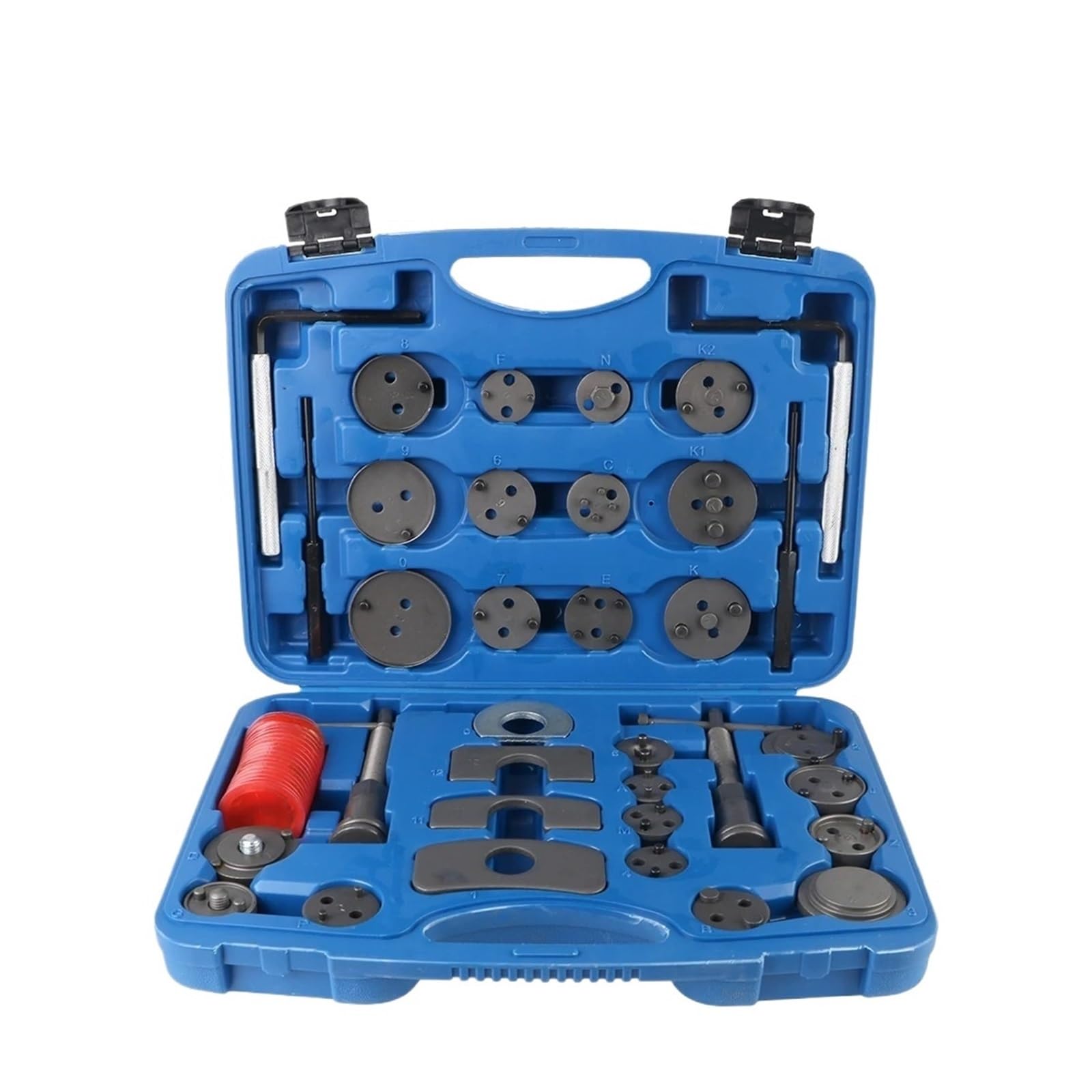 12/13/18/22/35PCS Car Disc Brake Pump Caliper Removal 10 Piston Adapter Compressor Set Rewind Back Brake Repair Tool Accessories(35pcs)
