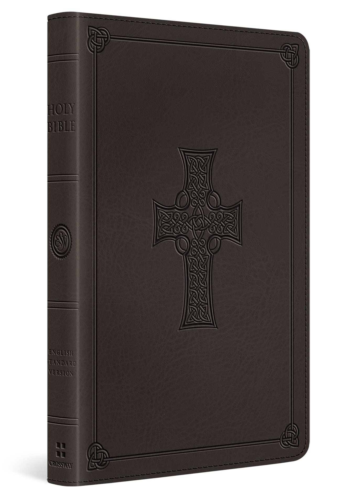 ESV Thinline Bible (TruTone, Charcoal, Celtic Cross Design, Red Letter): English Stanard Version, Thinline, Charcoal, Celtic Cross Design Synthetic Leather Red Letter
