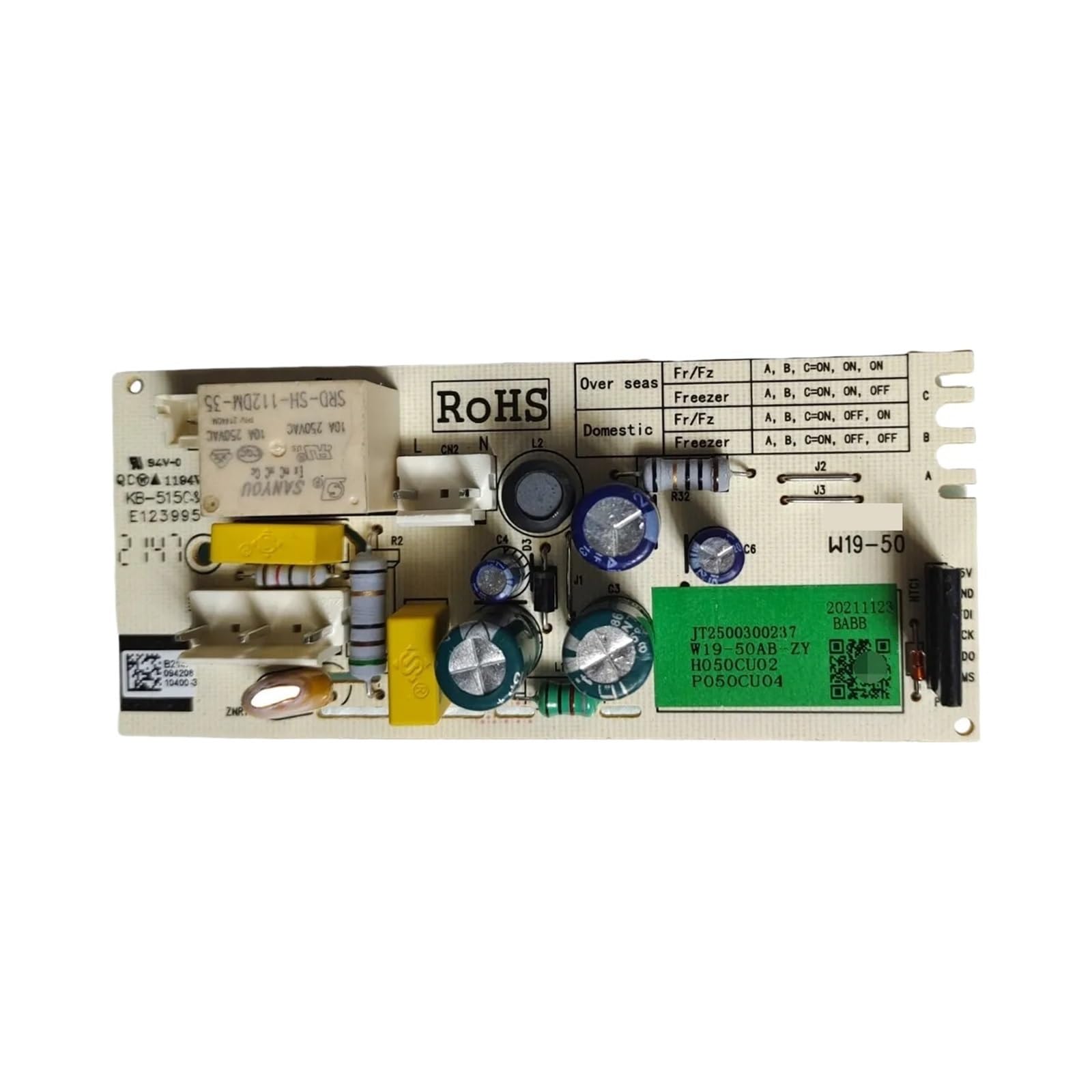 Placa de control de refrigerador Homa W19-50AB-ZY modulo circuito PCB repuesto congelador