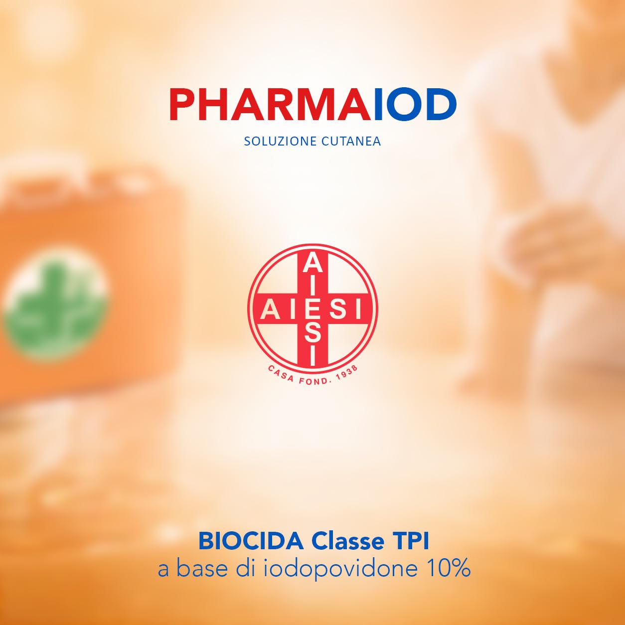 AIESI® Disinfettante a base di iodopovidone 10% (125 ml) per cute integra PHARMAIOD