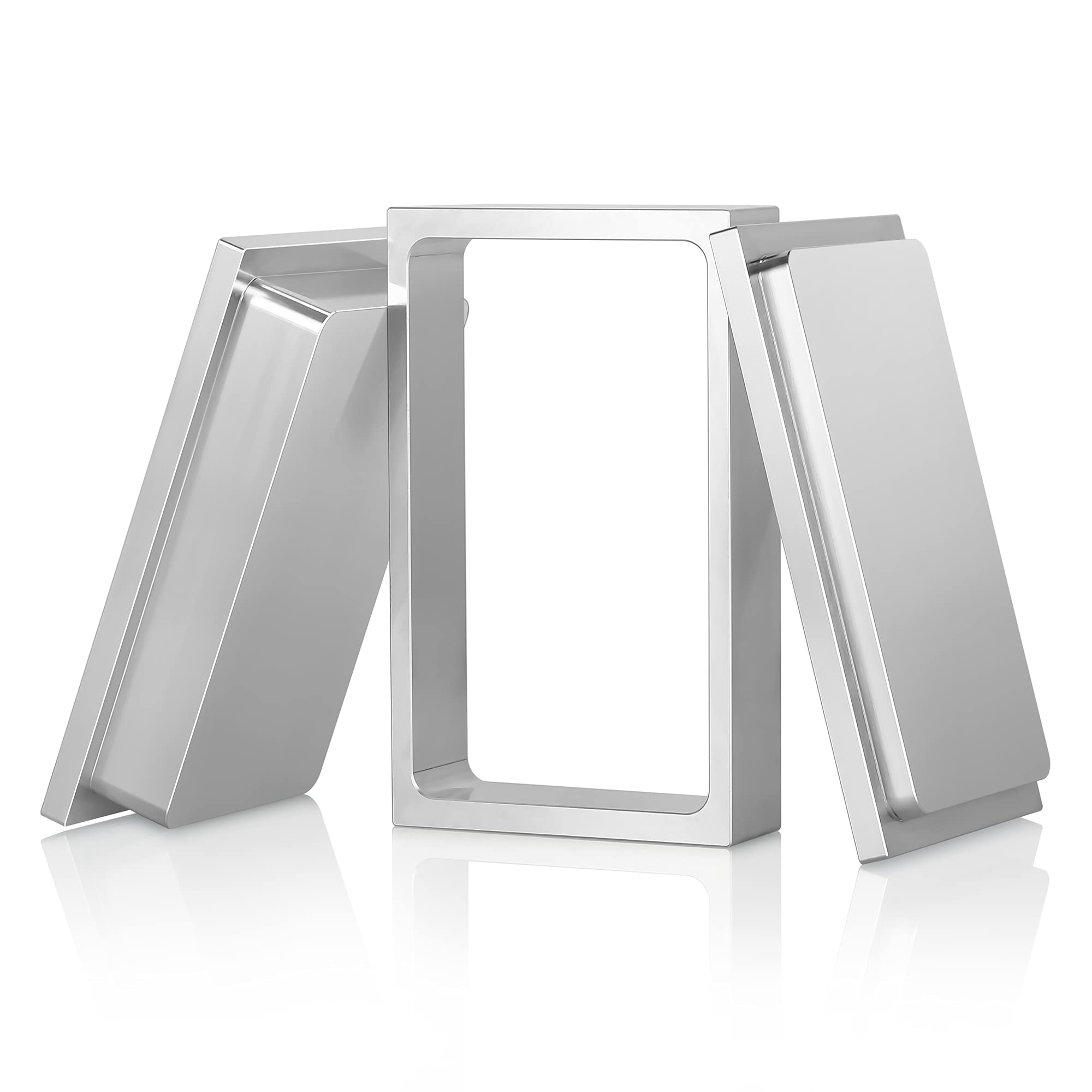 Etleypre Press Mold 6061 Anodized Aviation Aluminum die (Silvery White 3X5)