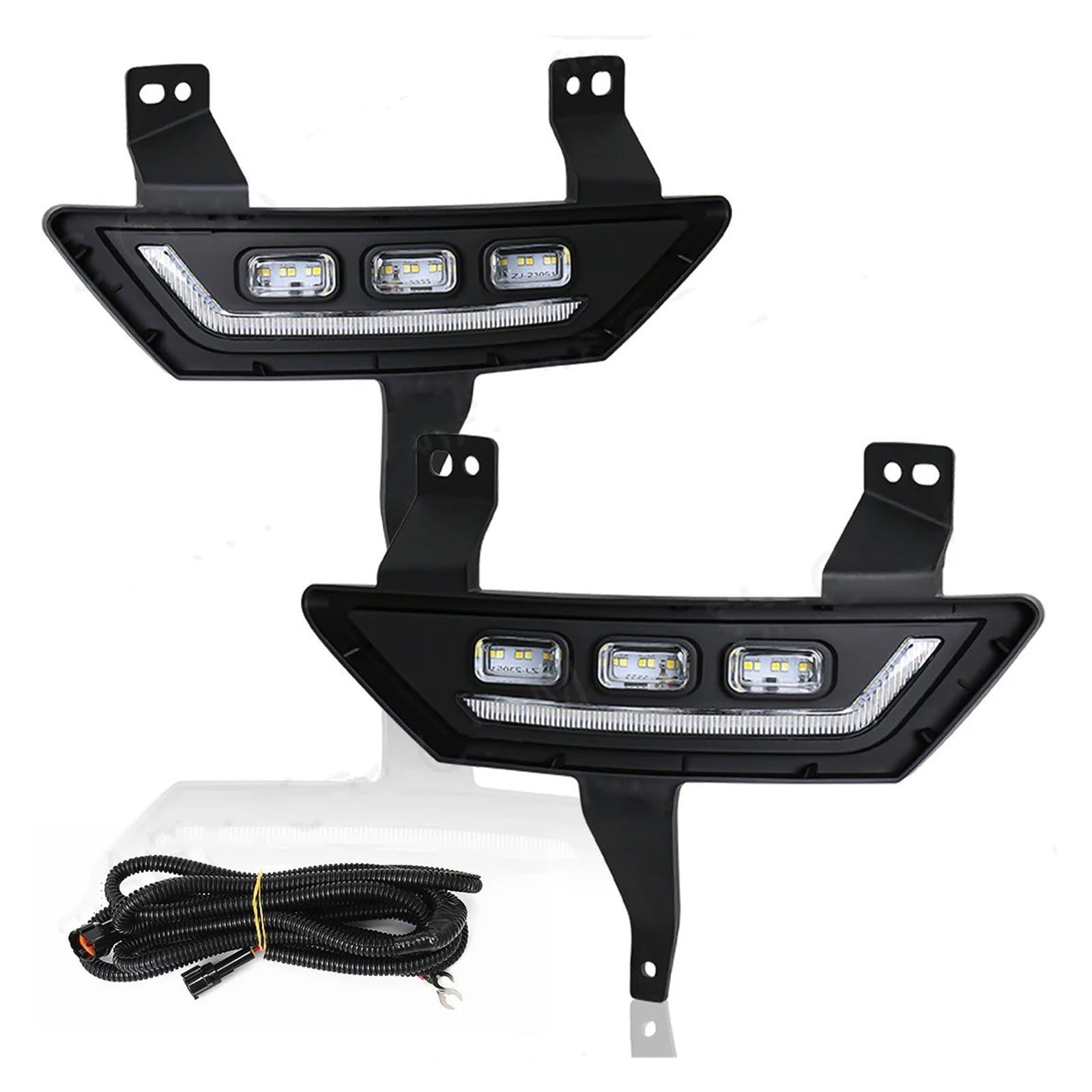 Luces Antiniebla Luz Niebla Para GWM Para Excelente Para Pared Para POER 2021 2022 Luces Diurnas LED DRL Faros Antiniebla Para Coche Intermitente Blanco Amarillo Azul Para 12V