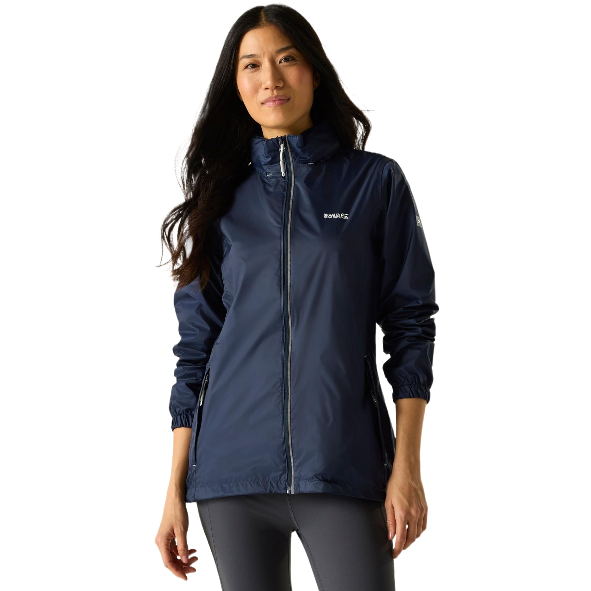 Regatta Women's Mid Navy Corinne Iv Waterproof Packaway Jacket In | Size: 20