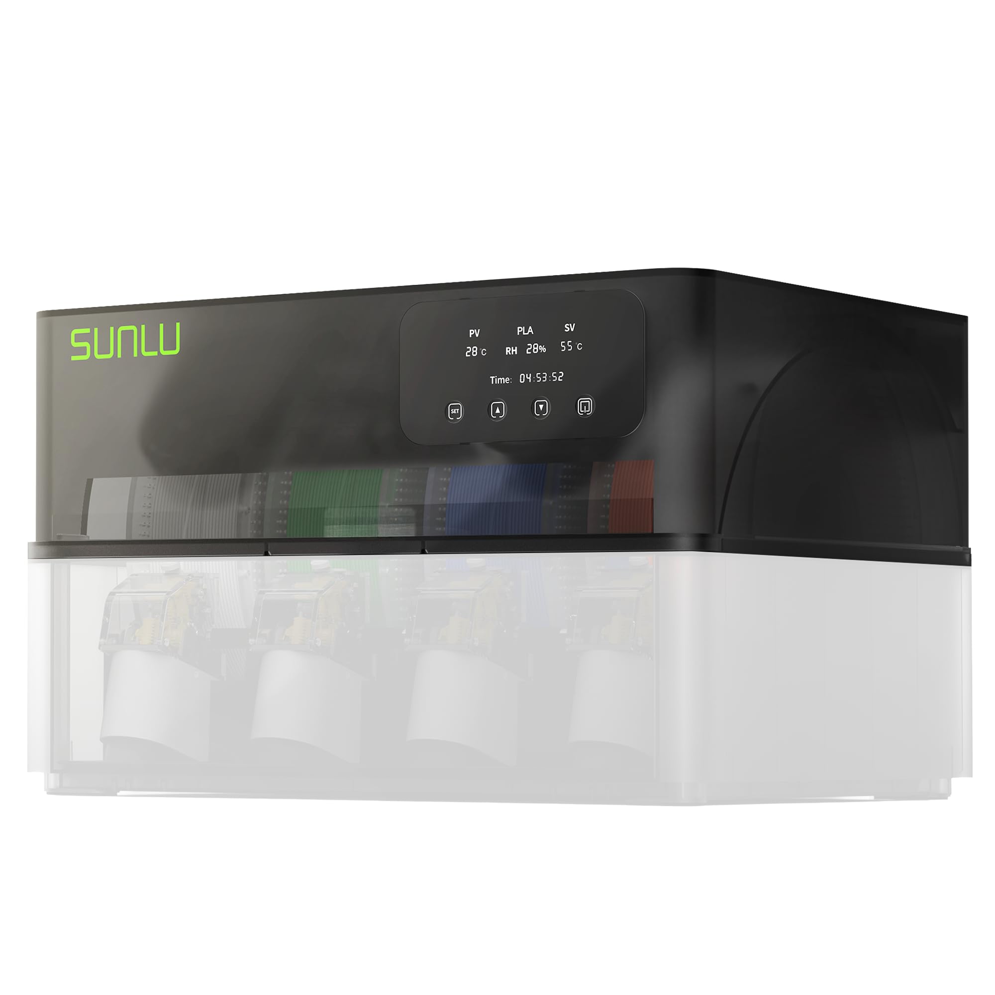 SUNLU AMS Heater für Bambu Lab AMS 1. Gen, Filamenttrockner-Upgrade für 4 Spulen, Drucken & Trocknen gleichzeitig, Smart RH-Steuerung, schnelle Erwärmung bis 70 °C in 20 Min