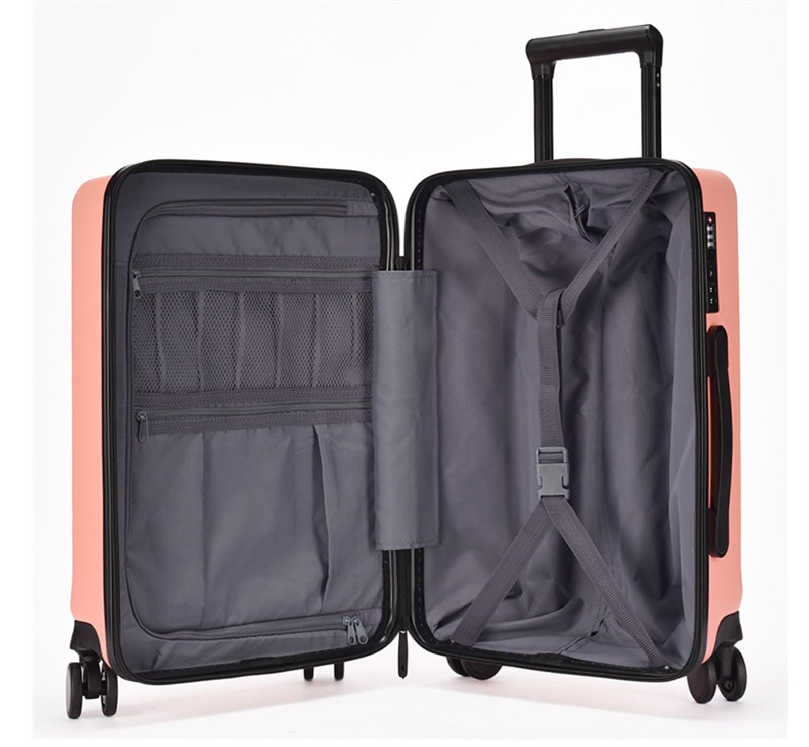Valigia Valigie TSA Lucchetto A Combinazione con Ruote Universali Gradient Luggage California Style Bagaglio a Mano(G,24 in)