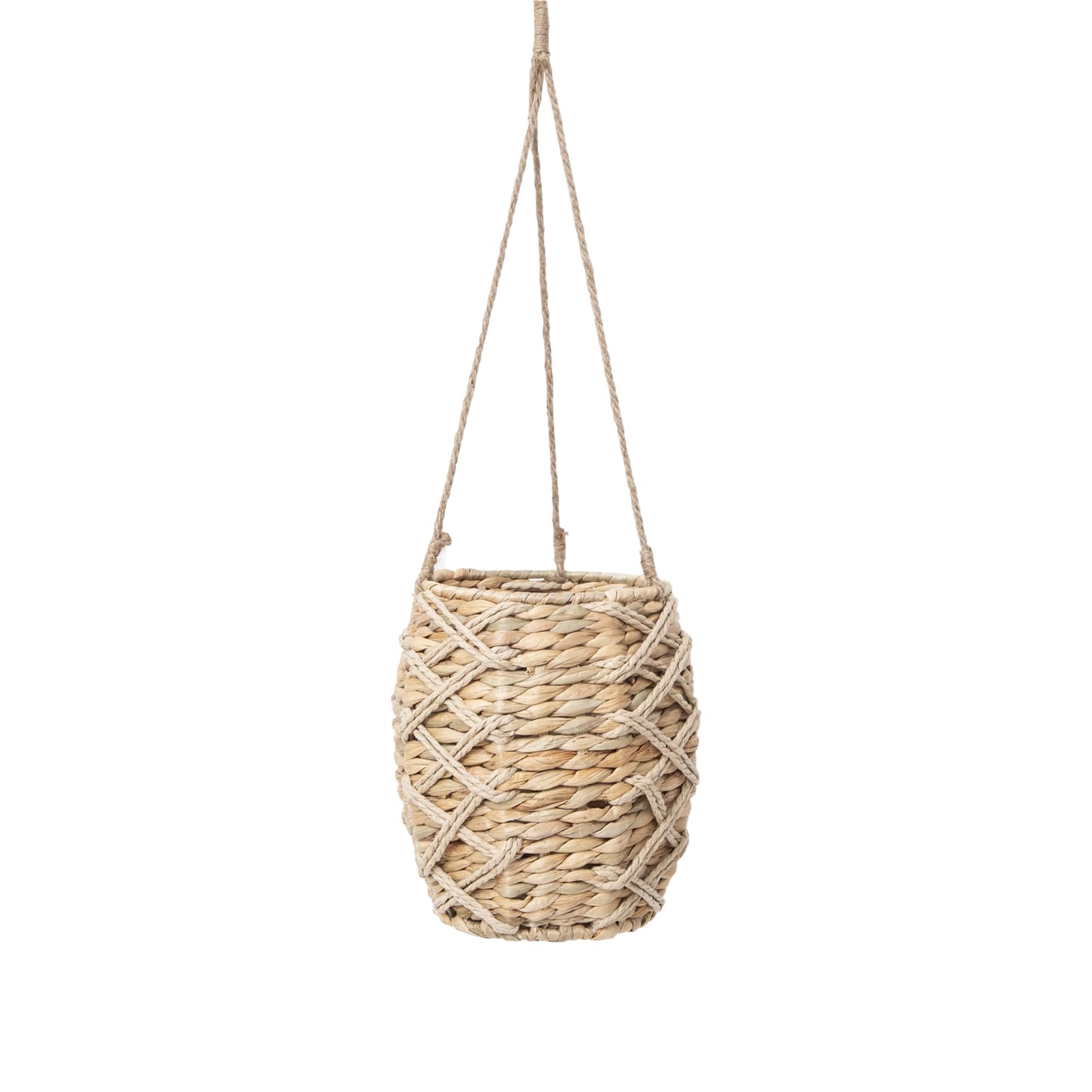 DGANXUN Gourd Grass Woven Hanging Basket, Hand-Woven Storage, Front Door Flower Basket, Home Decor Storage for Home, Kitchen, Garden