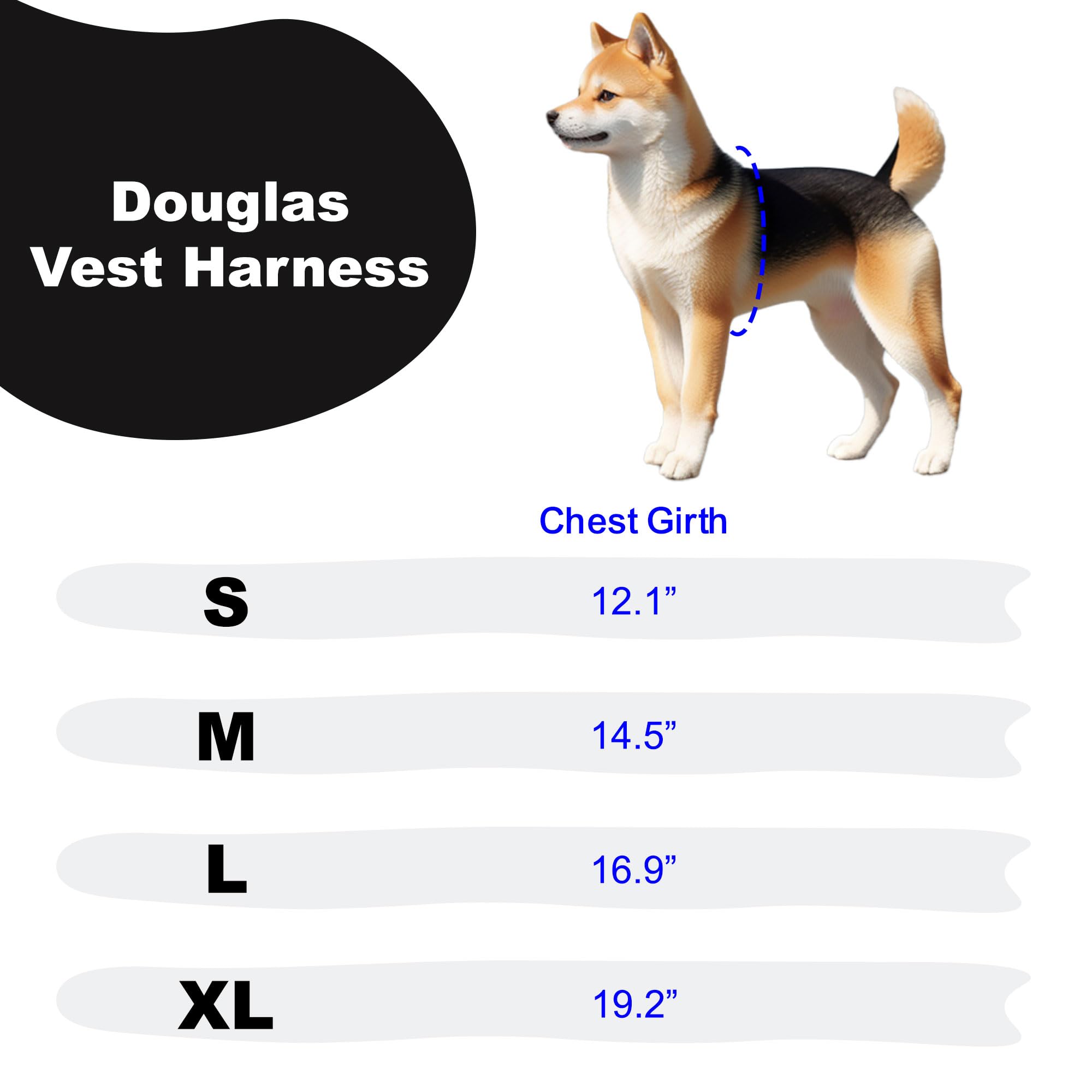 Puppia Douglas Hundegeschirr, Step-in, warm, Winter, Rautenmuster für kleine und mittelgroße Hunde, Schwarz, Größe S