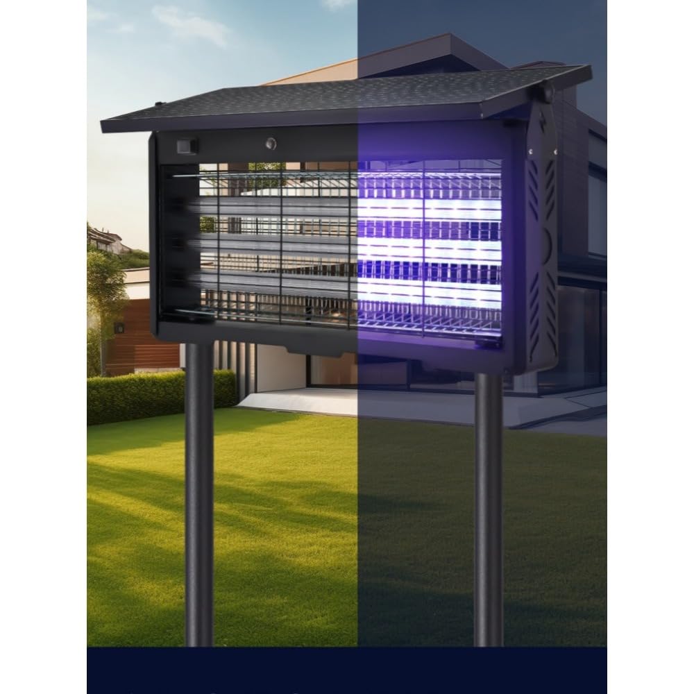 Lampada a energia solare anti-insetti – Lampada antizanzare da giardino impermeabile per esterni, illuminazione a LED per cortile per villa e patio, efficace soluzione repellente per insetti