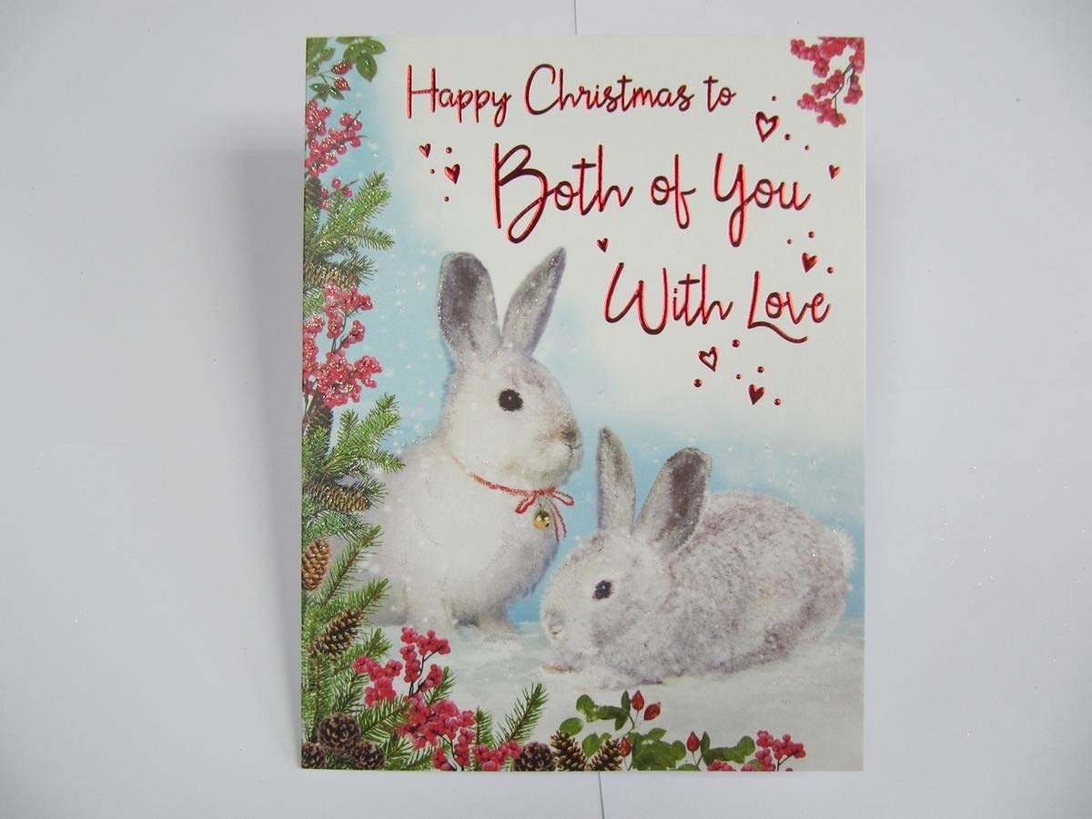 Piccadilly Greetings Traditional (Cute) Christmas Card to Both of You - 8 x 6 inches - Regal Publishing
