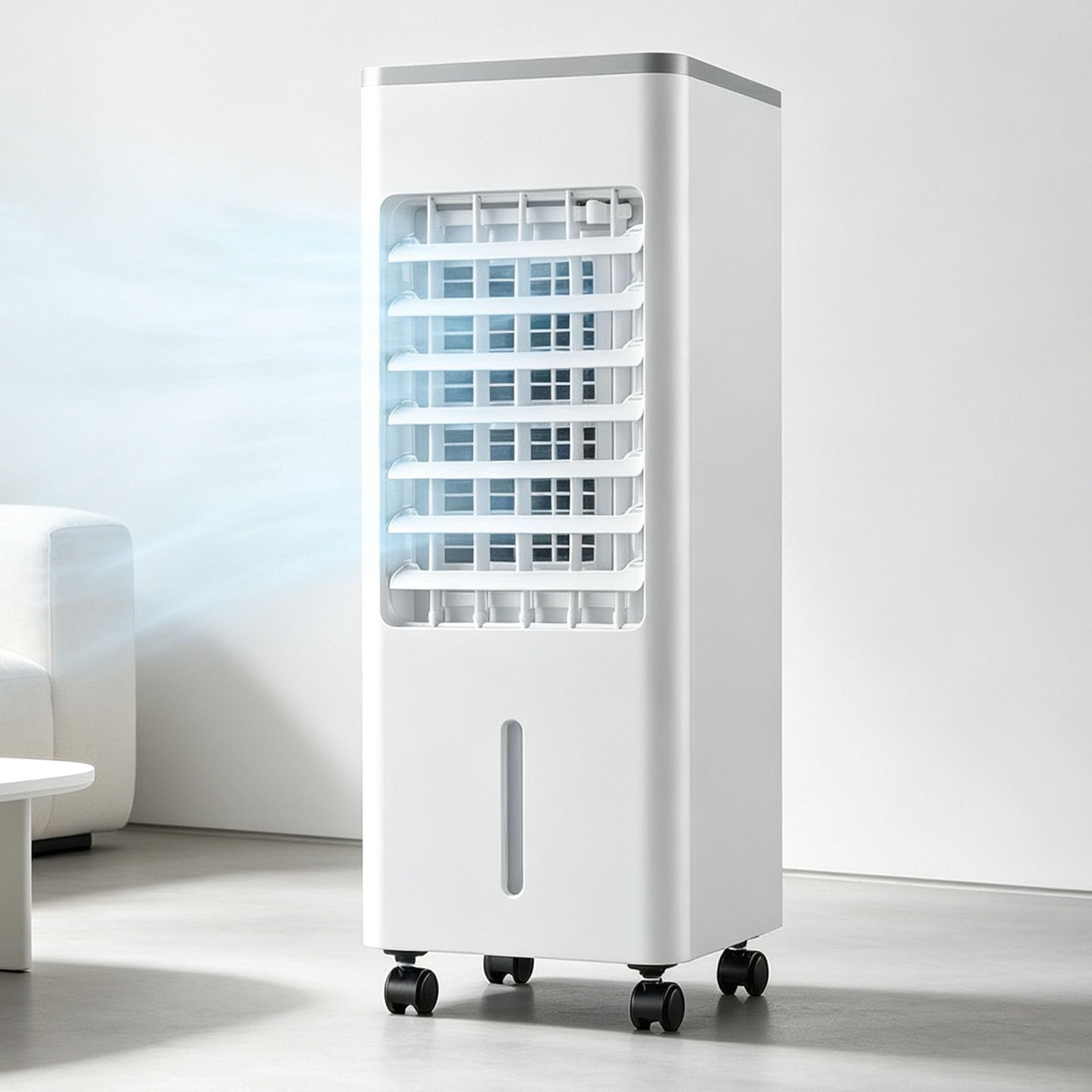 Raffrescatore evaporativo, 3 velocità,timer da 7,5 ore e oscillazione a 90°