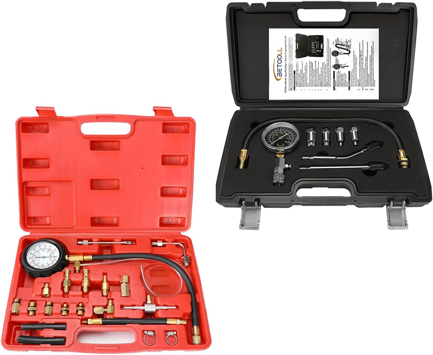 BETOOLL Fuel Pressure Tester Kit(1set) and Compression Tester Kit(1set)